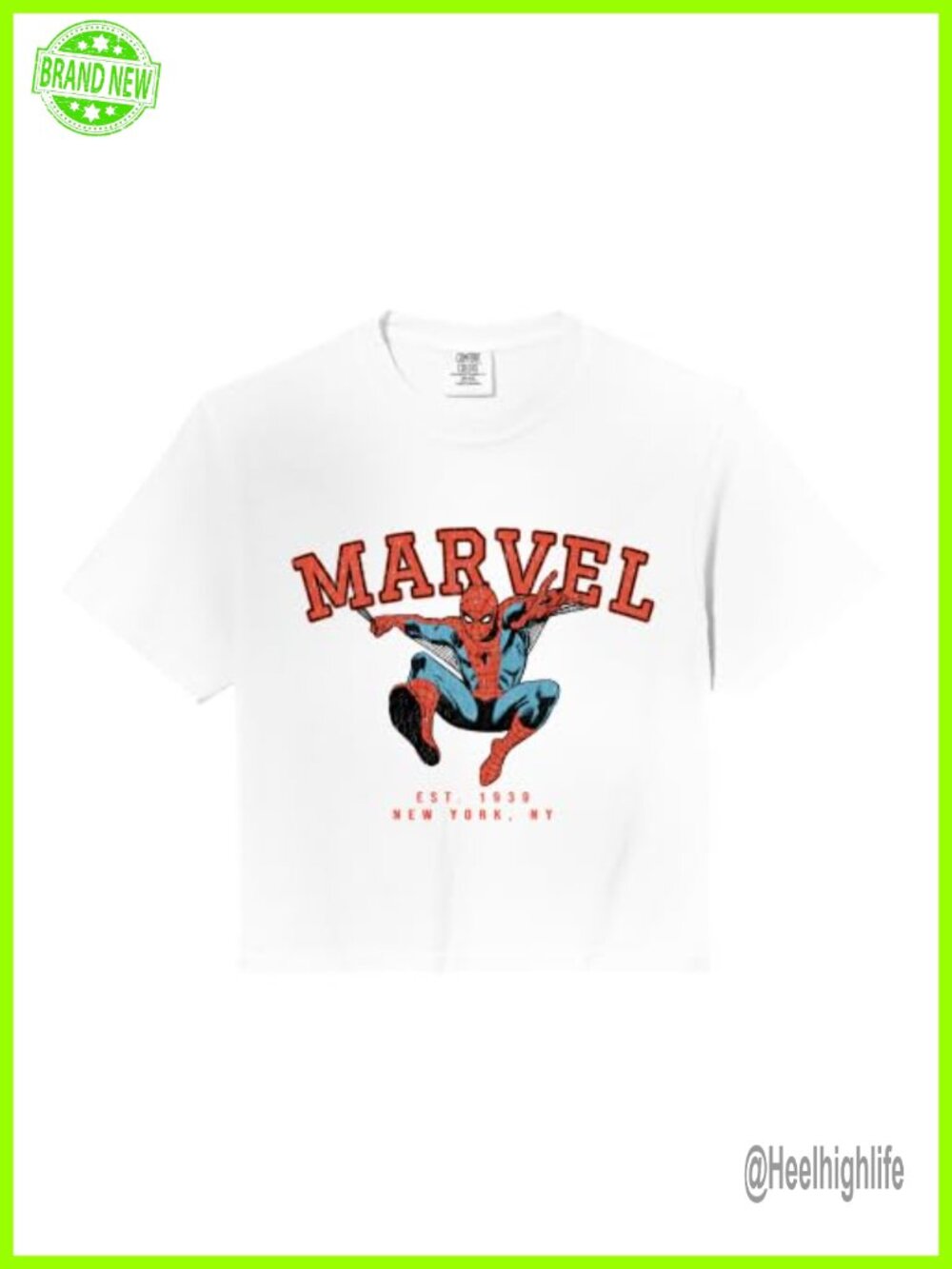 Spider-Man Est. 1939 Collegiate Crop Top